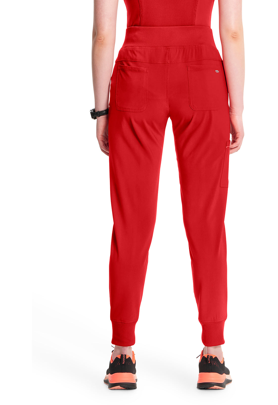 Classics CK110A Mid Rise Jogger Red Model Image Back | Infinity