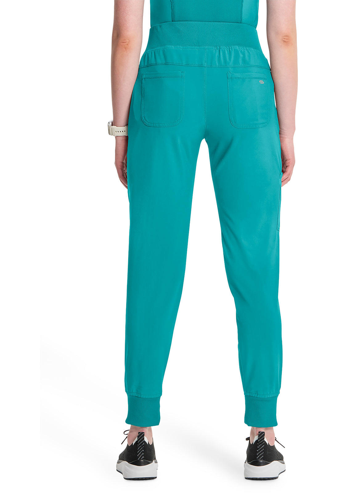 Classics CK110A Mid Rise Jogger Teal Blue Model Image Back | Infinity