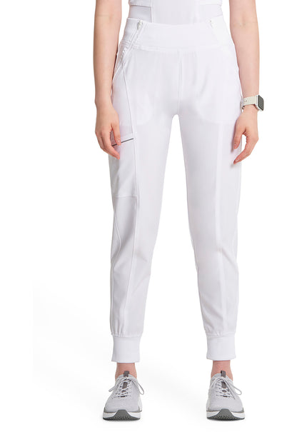 Classics CK110A Mid Rise Jogger White Model Image Front | Infinity