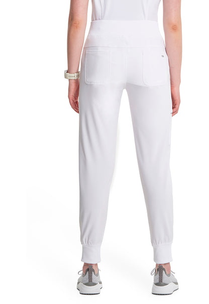 Classics CK110A Mid Rise Jogger White Model Image Back | Infinity