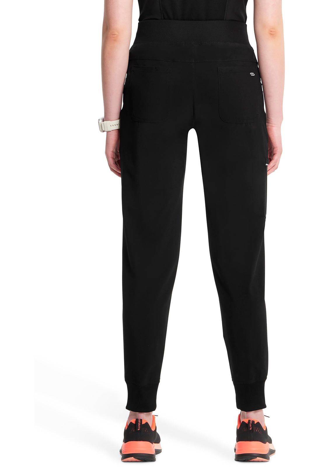 Classics CK110A Mid Rise Jogger Black Model Image Back | Infinity