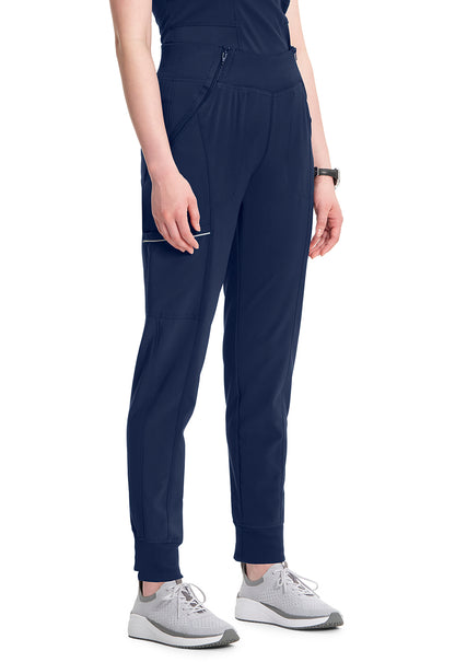 Classics CK110A Mid Rise Jogger Navy Model Image Left Side | Infinity