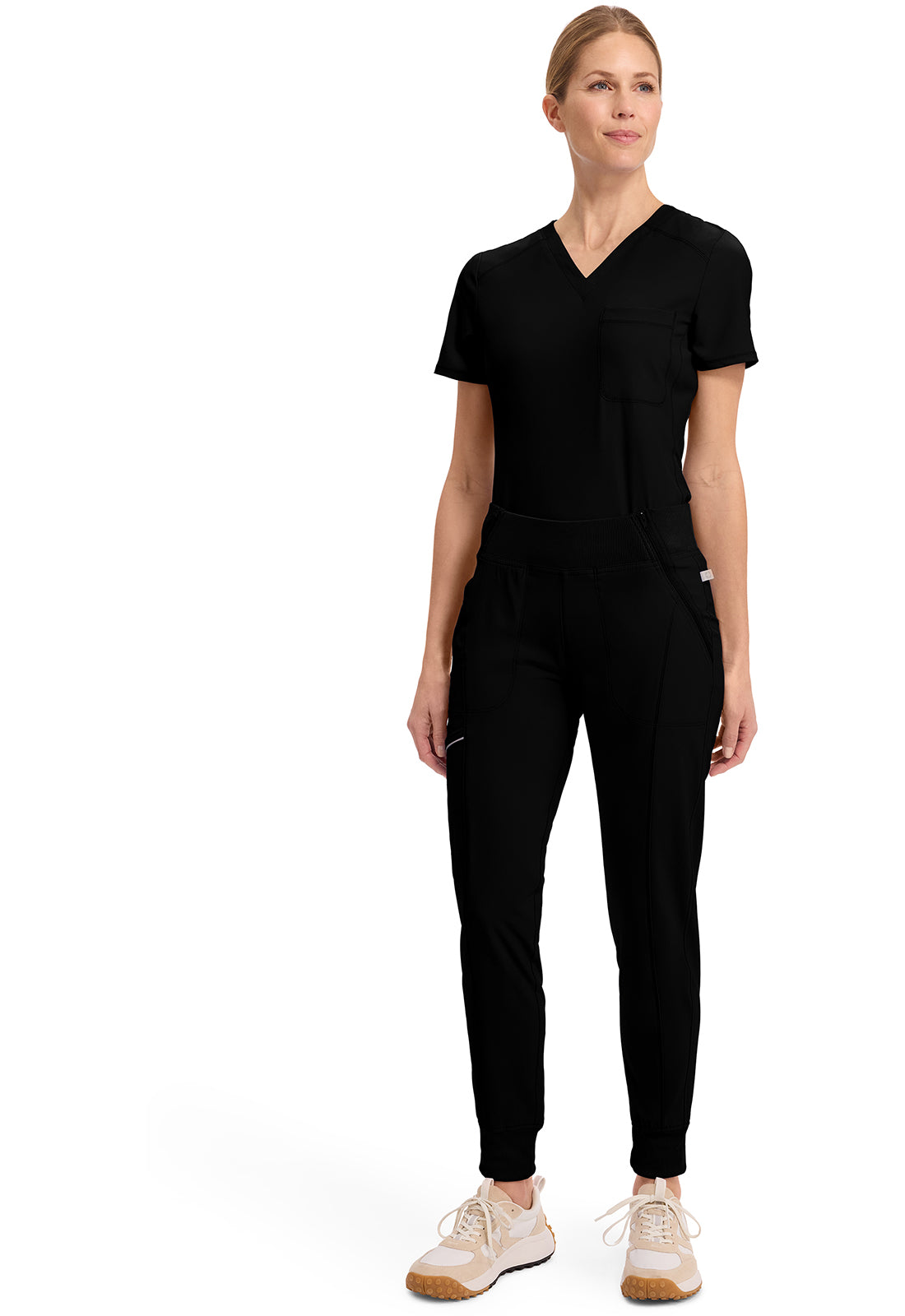 Infinity CK110A Women's Mid Rise Scrub Joggers Black