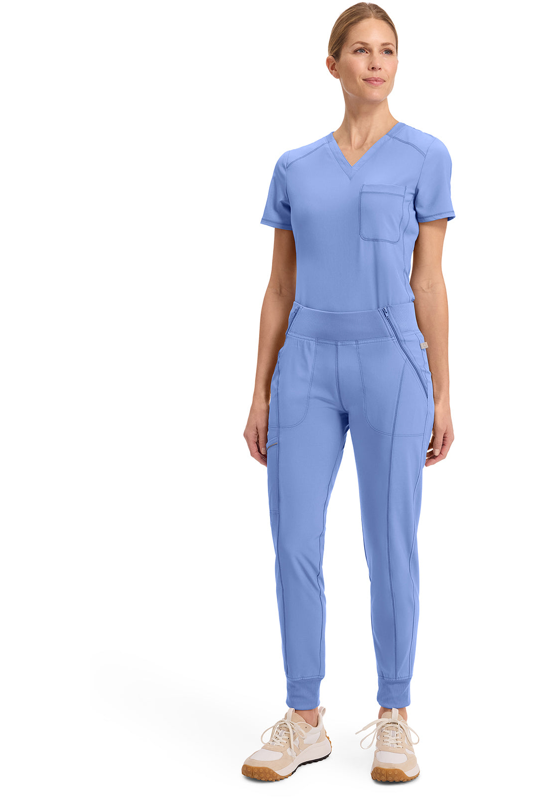 Infinity CK110A Women's Mid Rise Scrub Joggers Ciel