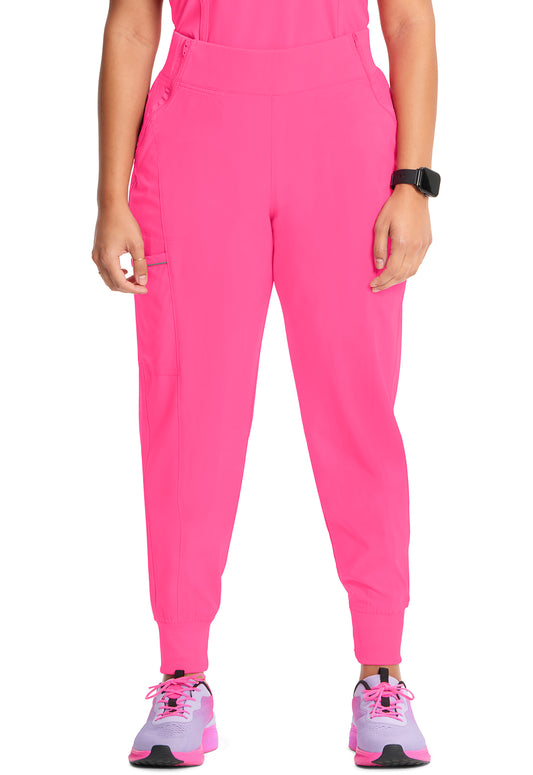 Infinity CK110A Women's Mid Rise Scrub Joggers Carmine Pink