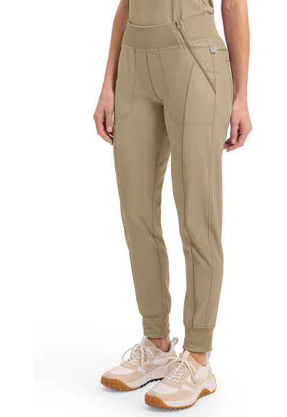 Infinity CK110A Women's Mid Rise Scrub Joggers Khaki