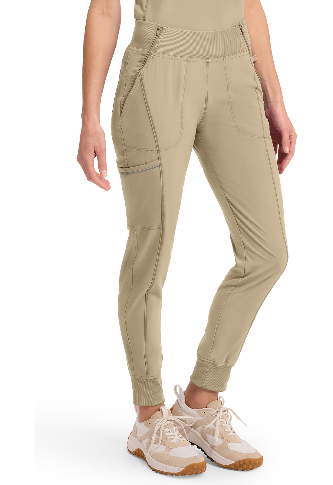 Infinity CK110A Women's Mid Rise Scrub Joggers Khaki