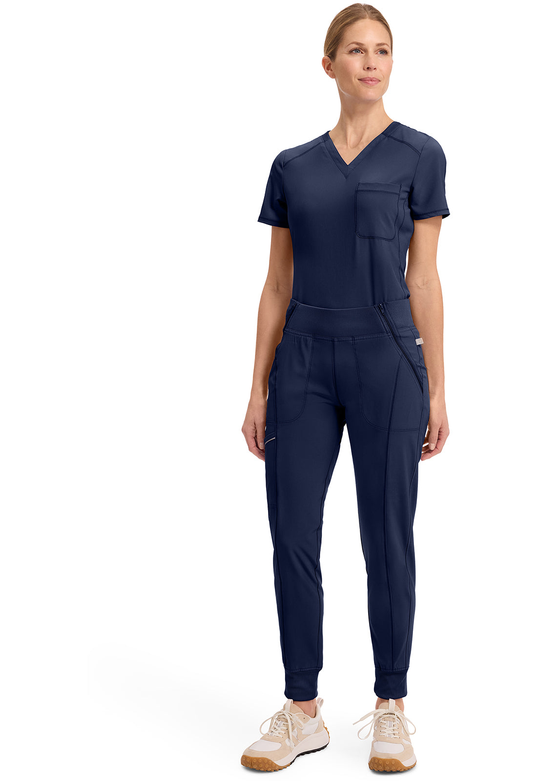 Infinity CK110A Women's Mid Rise Scrub Joggers Navy