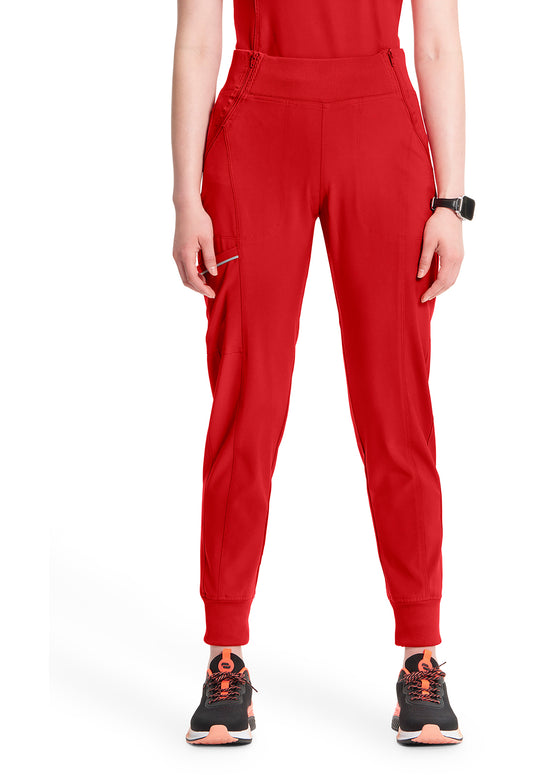 Infinity CK110A Women's Mid Rise Scrub Joggers Red