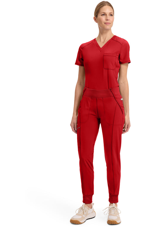 Infinity CK110A Women's Mid Rise Scrub Joggers Red