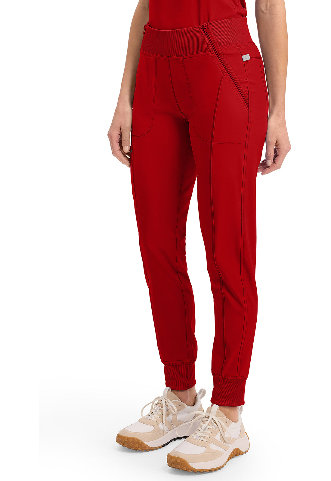 Infinity CK110A Women's Mid Rise Scrub Joggers Red