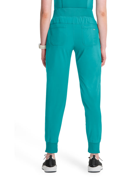 Infinity CK110A Women's Mid Rise Scrub Joggers Teal Blue