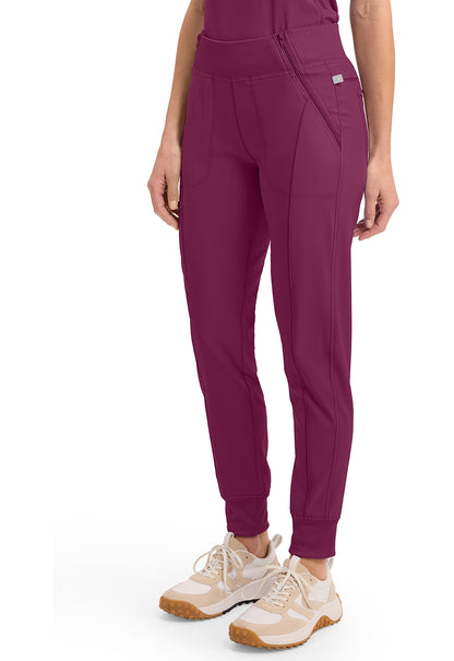 Infinity CK110A Women's Mid Rise Scrub Joggers Wine