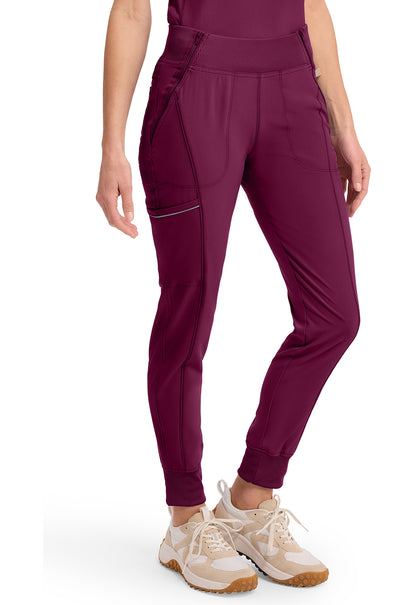 Infinity CK110A Women's Mid Rise Scrub Joggers Wine