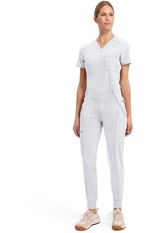 Infinity CK110A Women's Mid Rise Scrub Joggers White