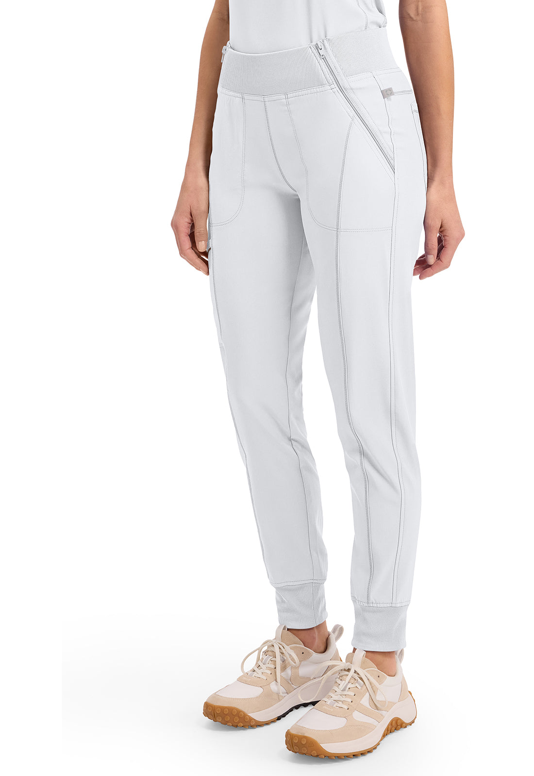 Infinity CK110A Women's Mid Rise Scrub Joggers White