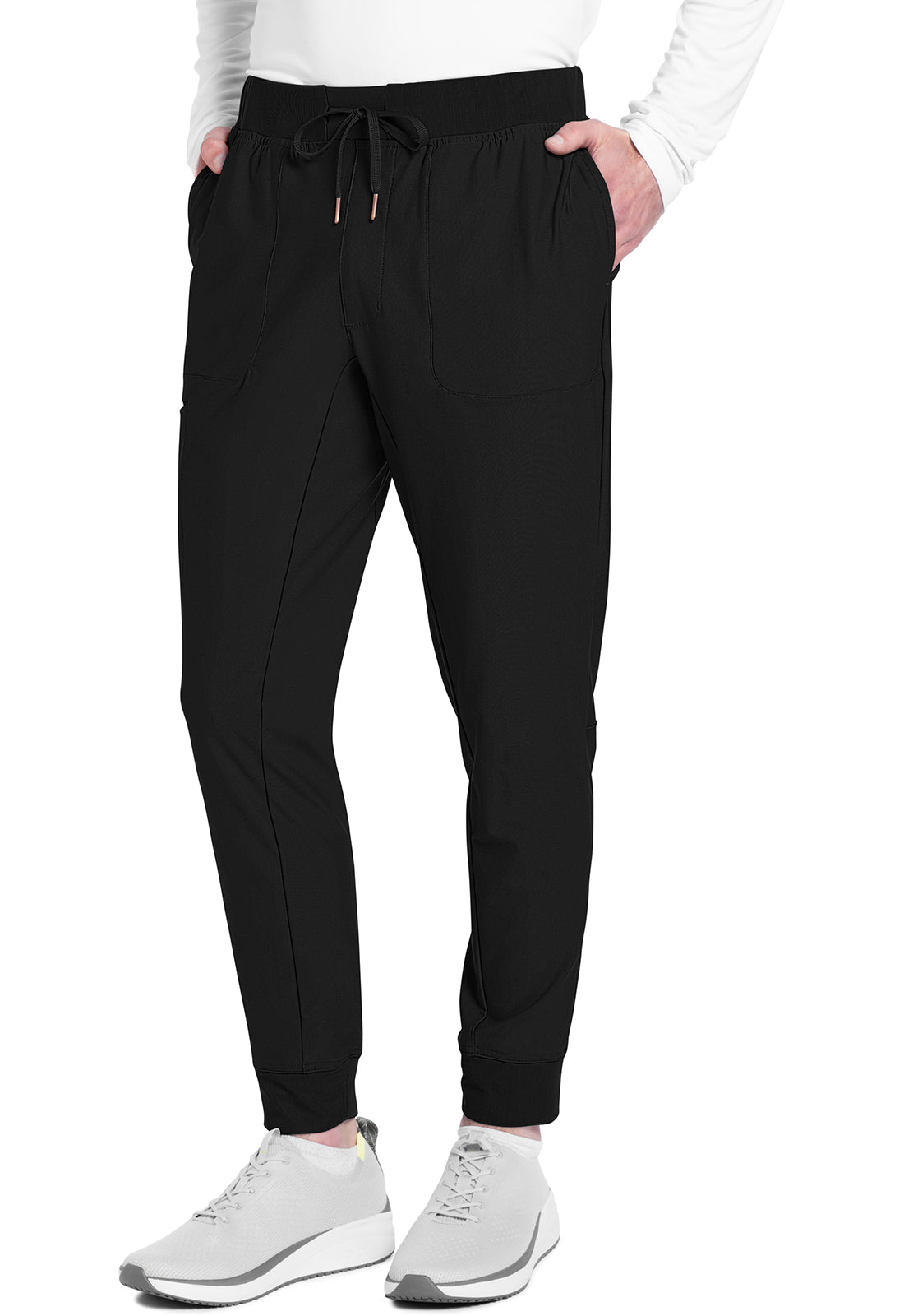 Form CK112 Men's Mid Rise Jogger Black Model Image Front | Cherokee