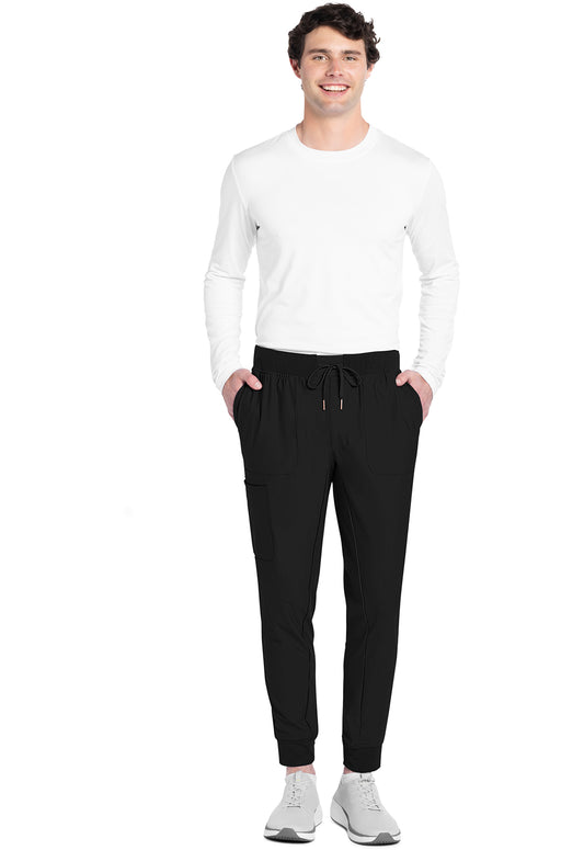 Form CK112 Men's Mid Rise Scrub Joggers Black