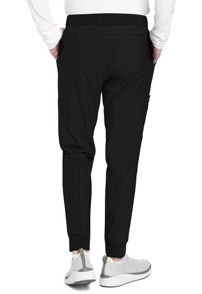 Form CK112 Men's Mid Rise Jogger Black Model Image Back | Cherokee