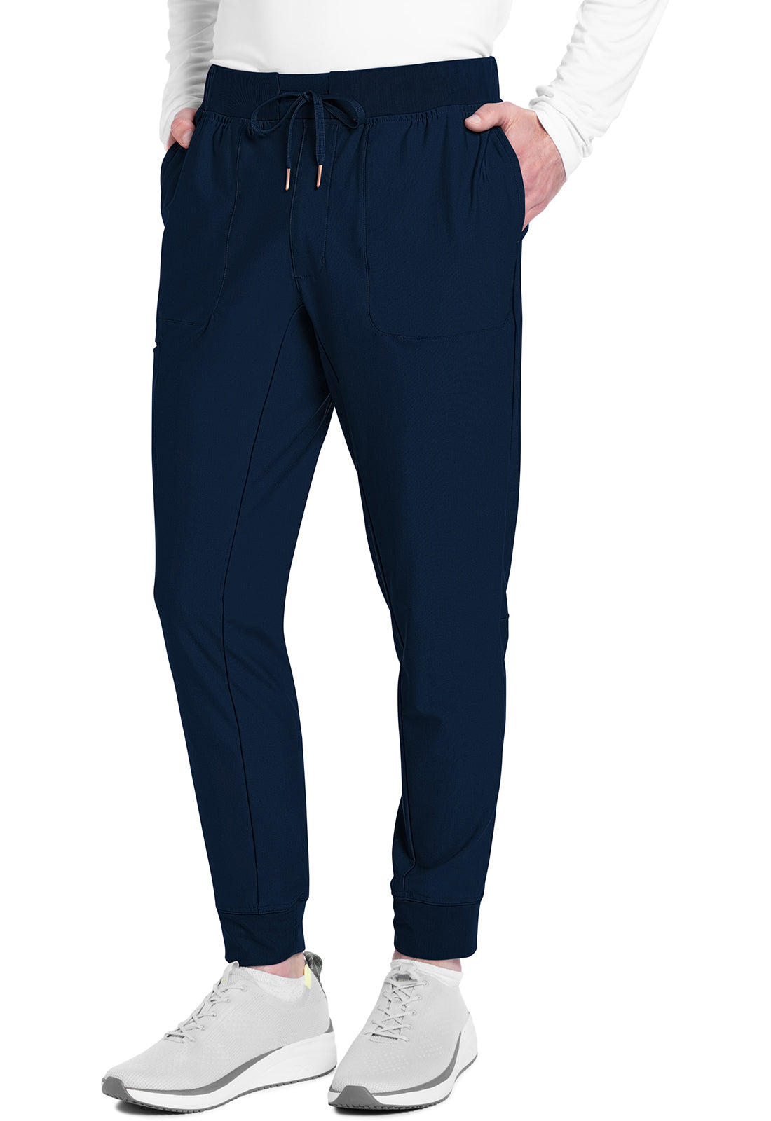 Form CK112 Men's Mid Rise Jogger Navy Model Image Front | Cherokee