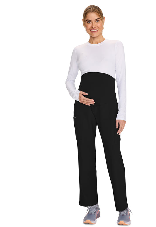 Workwear Originals Ultra CK118A Women's Maternity Straight leg Scrub Pants Black