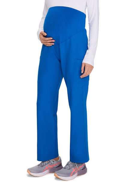 Originals Ultra CK118A Maternity Straight leg Pants Royal Model Image Right Side | Cherokee