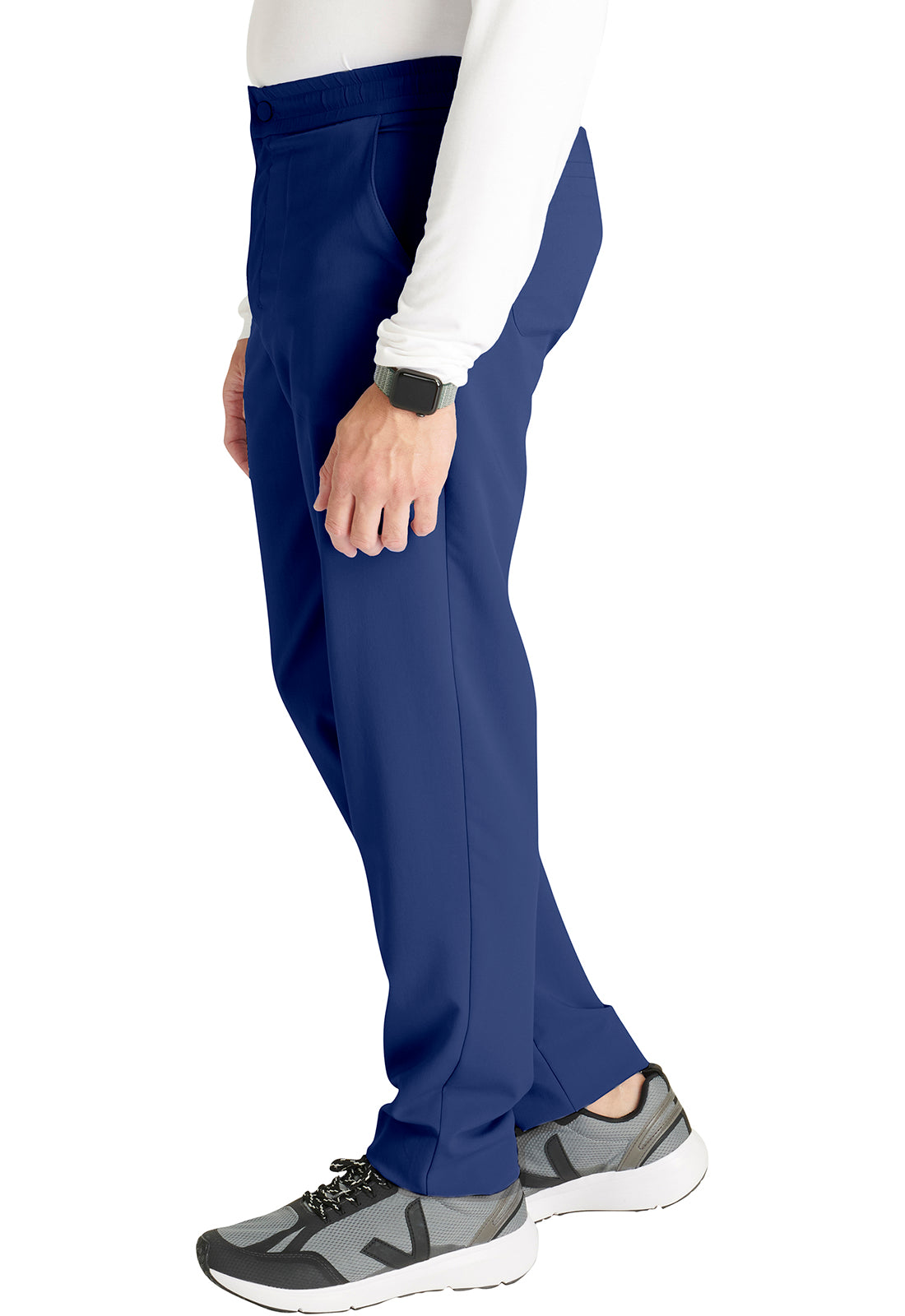 Atmos CK131A Men's Tapered Leg Pants Navy Model Image Right Side | Cherokee