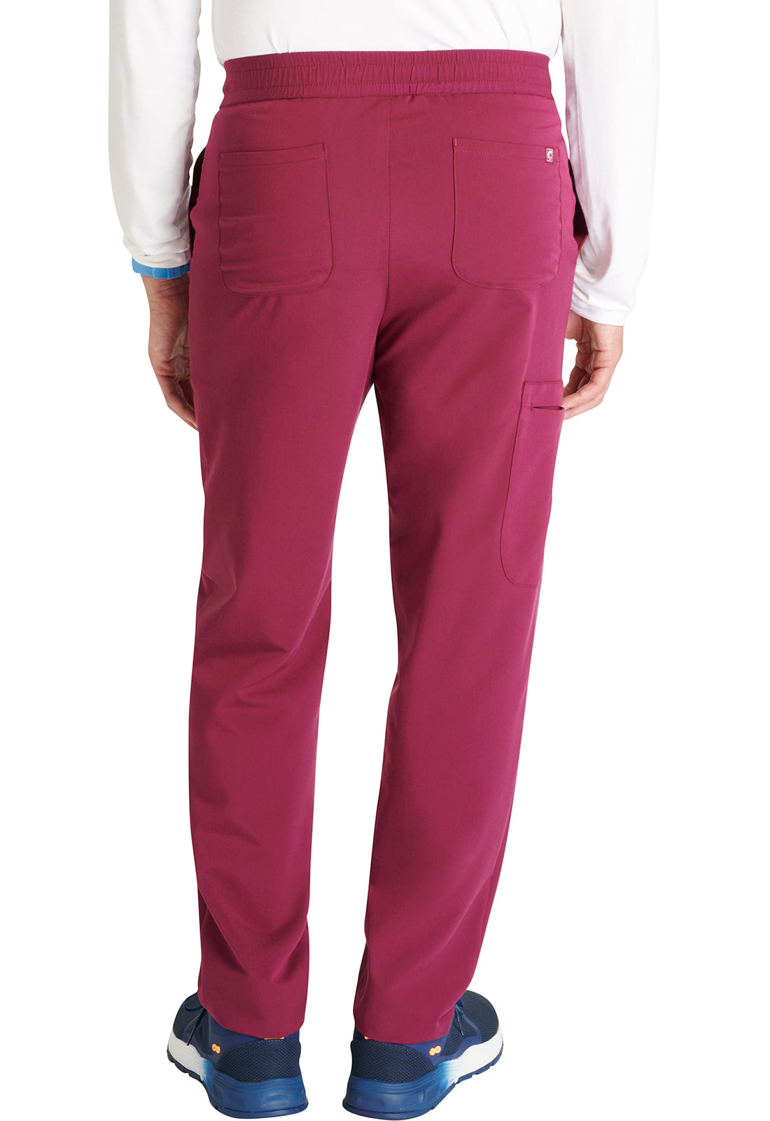 Atmos CK131A Men's Tapered Leg Pants Wine Model Image Back | Cherokee