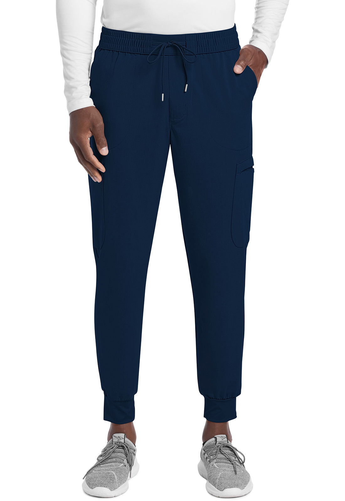 Atmos CK132A Men's Drawstring Jogger Navy Model Image Front | Cherokee