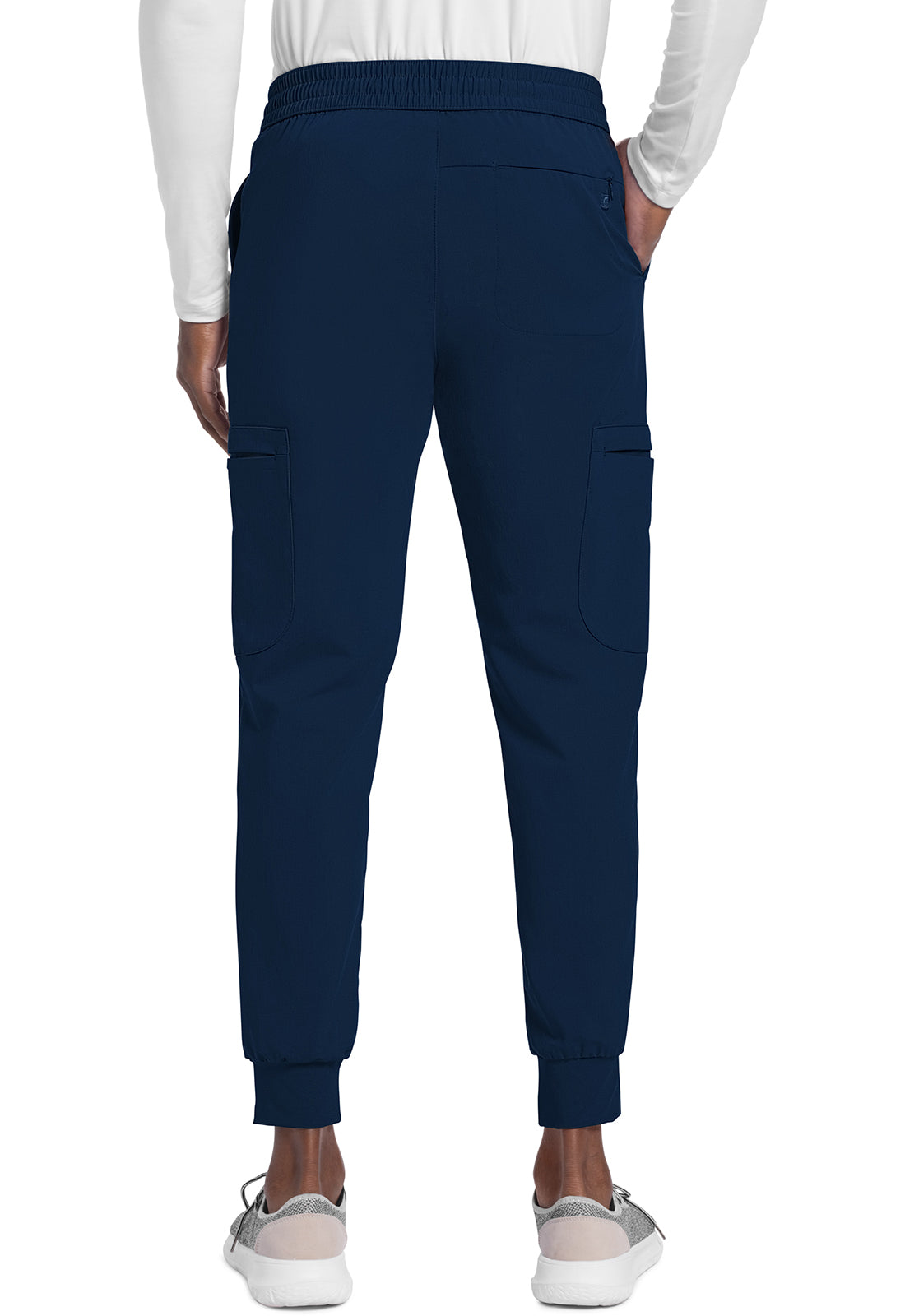 Atmos CK132A Men's Drawstring Jogger Navy Model Image Back | Cherokee