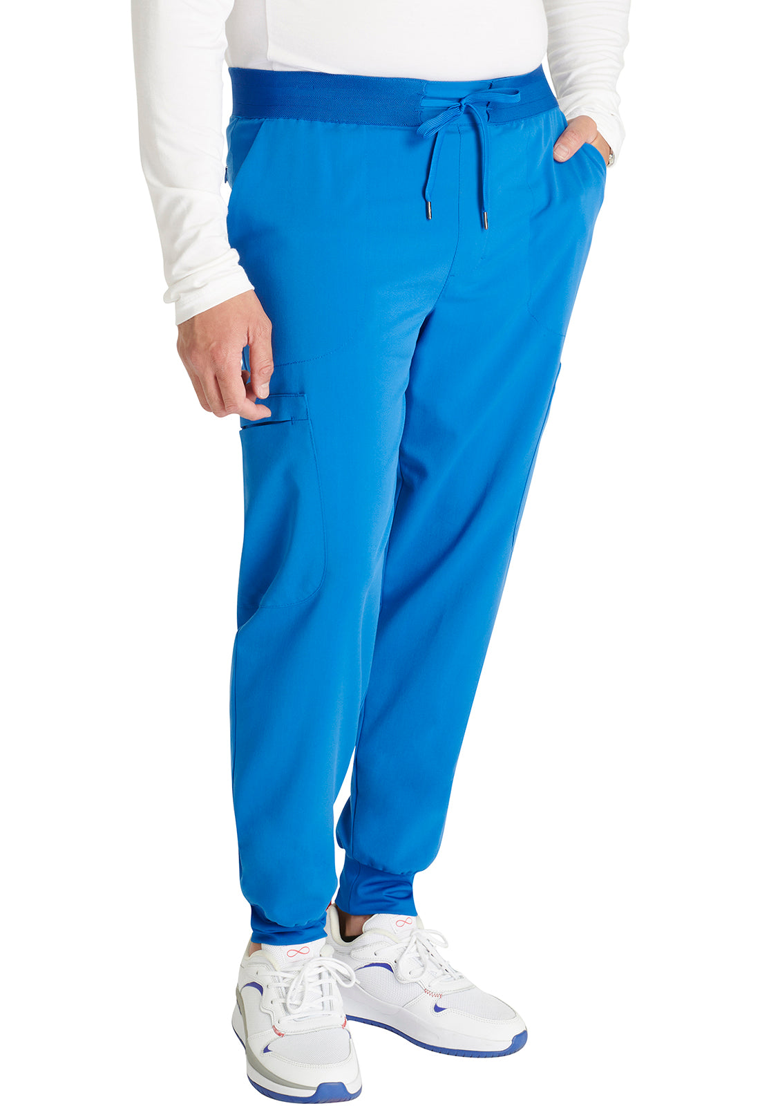 Atmos CK132A Men's Drawstring Jogger Royal Model Image Left Side | Cherokee