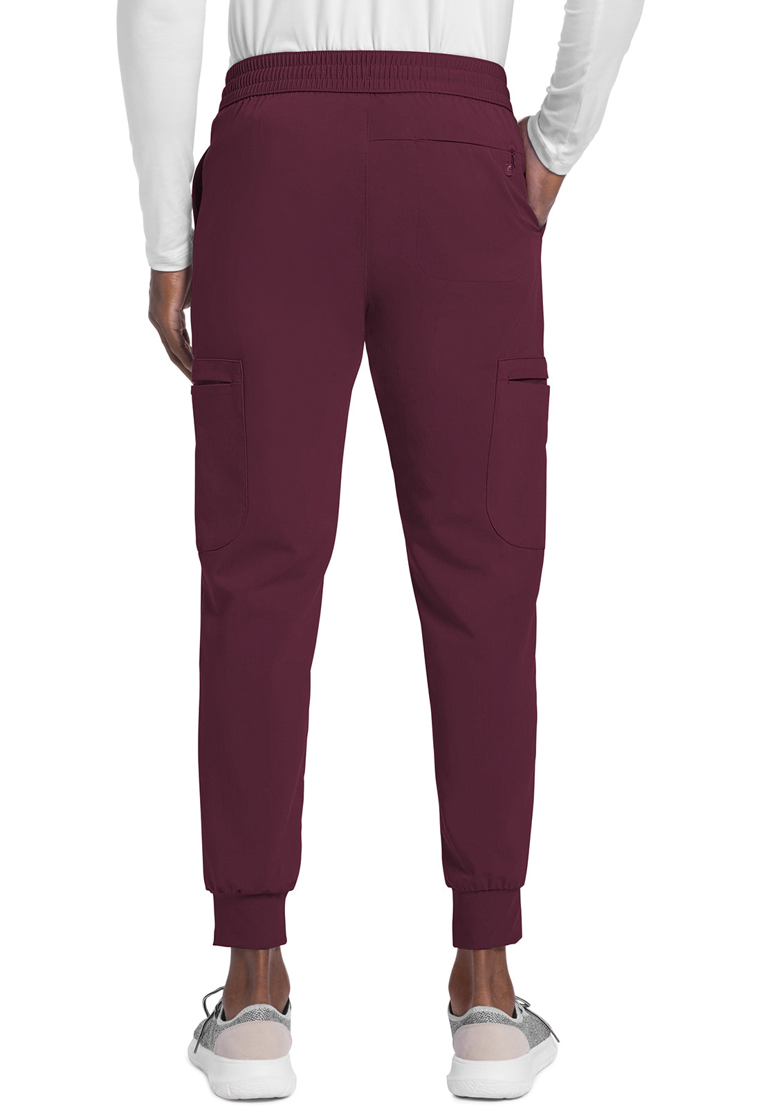 Atmos CK132A Men's Mid Rise Jogger Wine Model Image Back | Cherokee