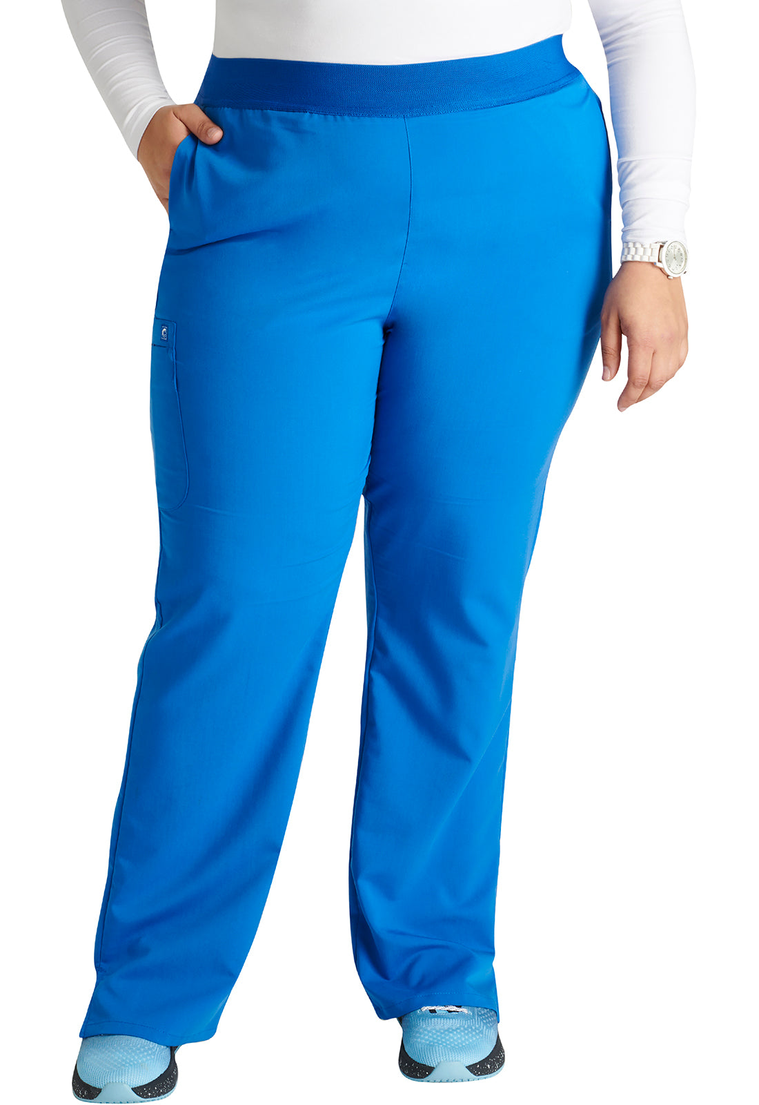 Atmos CK136A Mid Rise Pull-on Straight Leg Pants Royal