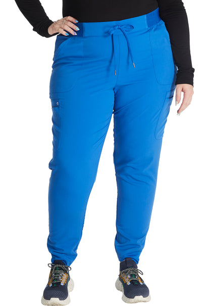 Atmos CK138A Mid Rise Pull-on Jogger Royal Model Image Left Side | Cherokee