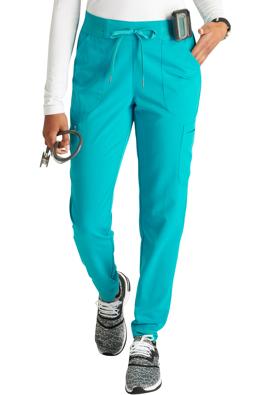 Atmos CK138A Mid Rise Pull-on Jogger Teal Blue