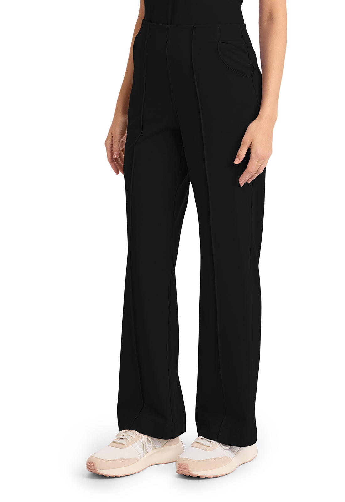 Achieve CK162 Women's 3 Pocket Wide Leg Pant Black Image 3