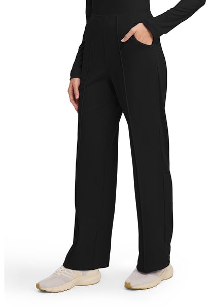 Achieve CK162 Women's 3-Pocket Wide Leg Pants Black Image