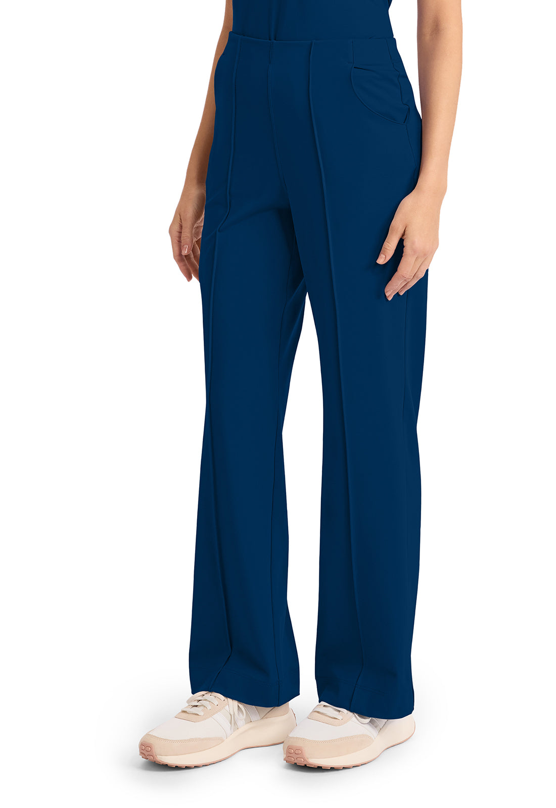 Achieve CK162 Women's 3 Pocket Wide Leg Pant Navy Image 3