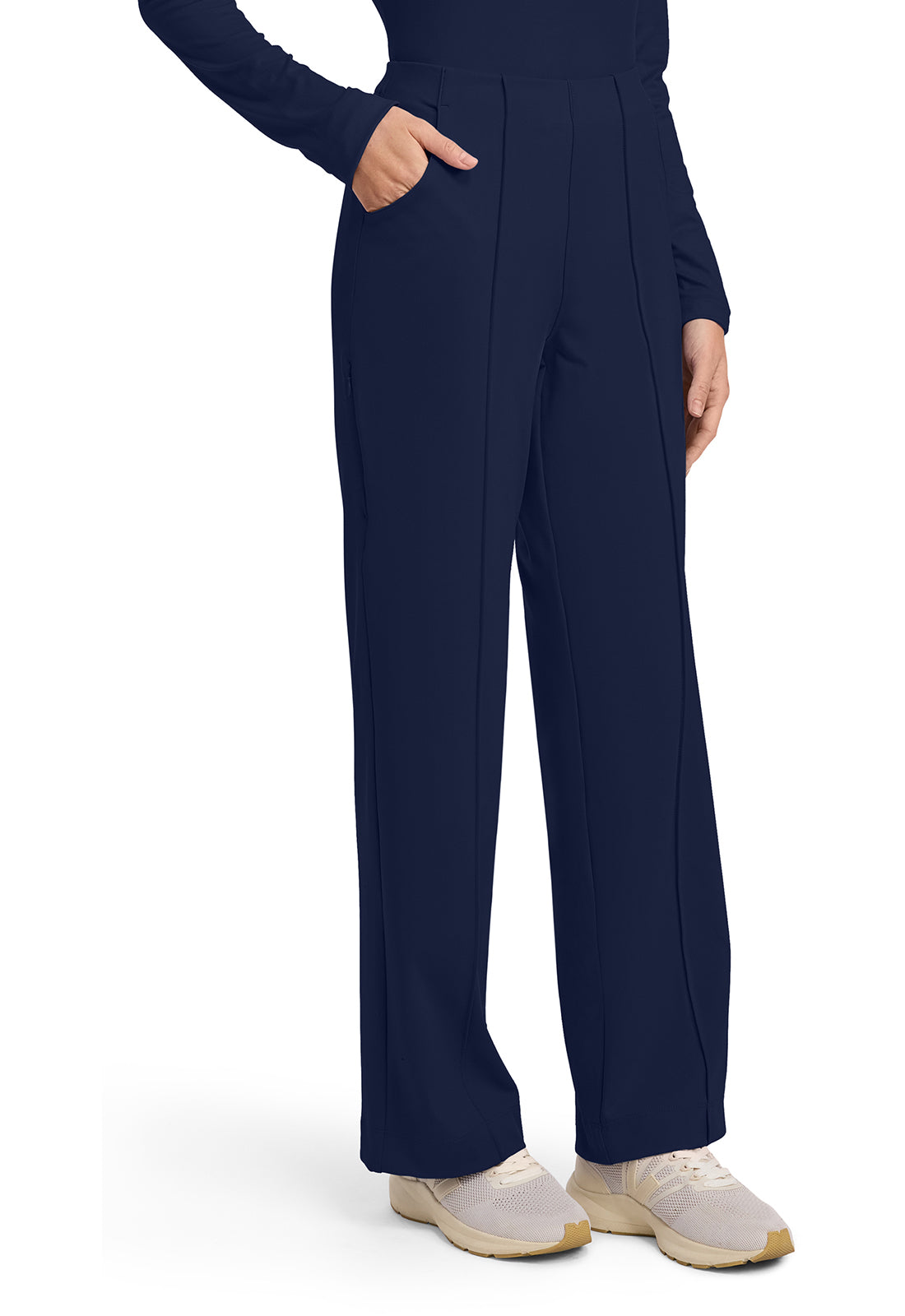 Achieve CK162 Women's 3-Pocket Wide Leg Pants Navy Image