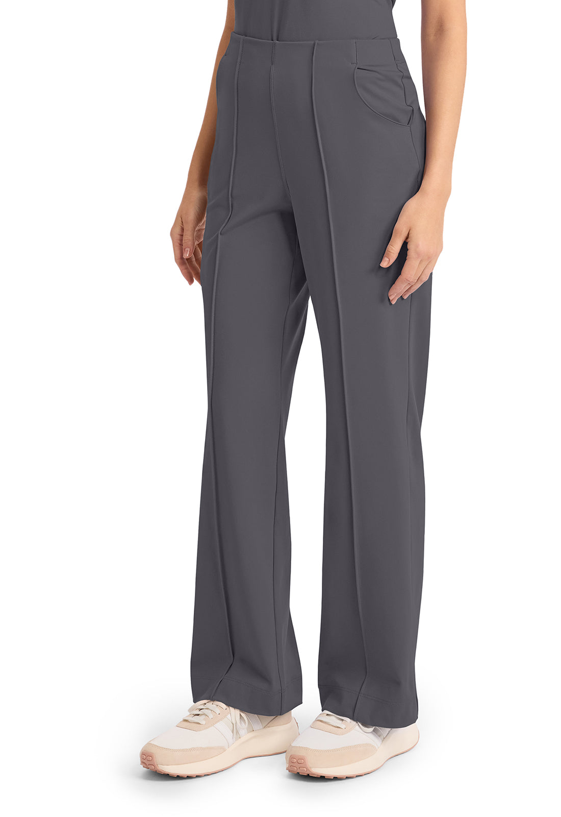 Achieve CK162 Women's 3 Pocket Wide Leg Pant Pewter Image 3