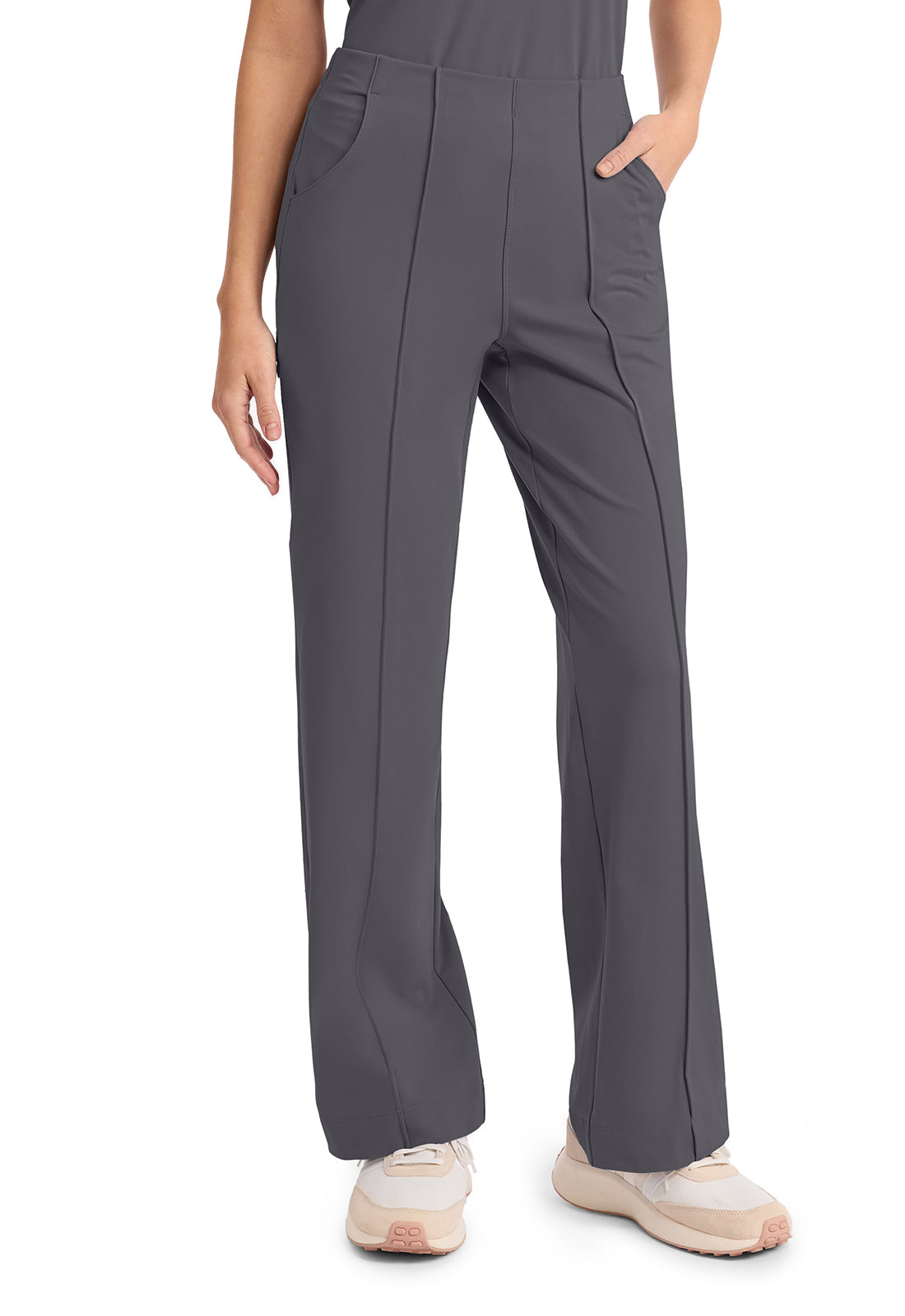 Achieve CK162 Women's 3 Pocket Wide Leg Pant Pewter Image 5