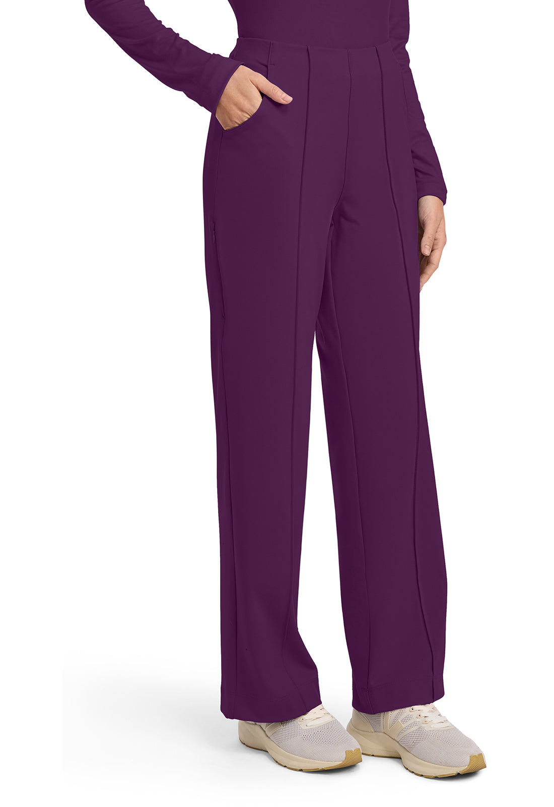 Achieve CK162 Women's 3-Pocket Wide Leg Pants Wild Mulberry Image
