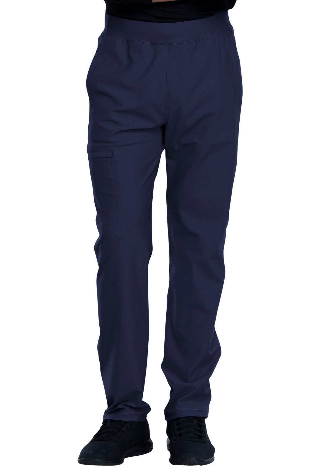 Form CK185 Men's Tapered Leg Pull-on Pants Navy Model Image Front | Cherokee