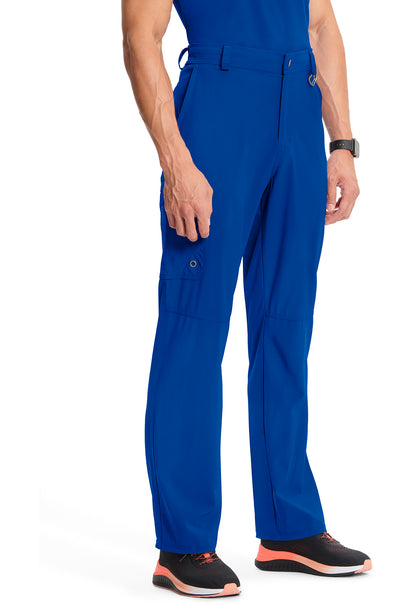 Classics CK200A Men's Fly Front Pants Galaxy Blue Model Image Left Side | Infinity