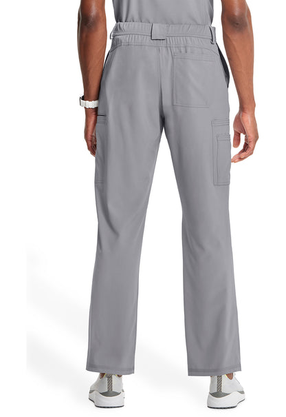 Classics CK200A Men's Fly Front Pants Grey Model Image Back | Infinity