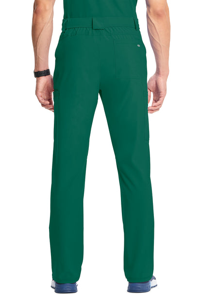 Classics CK200A Men's Fly Front Pants Hunter Green Model Image Back | Infinity