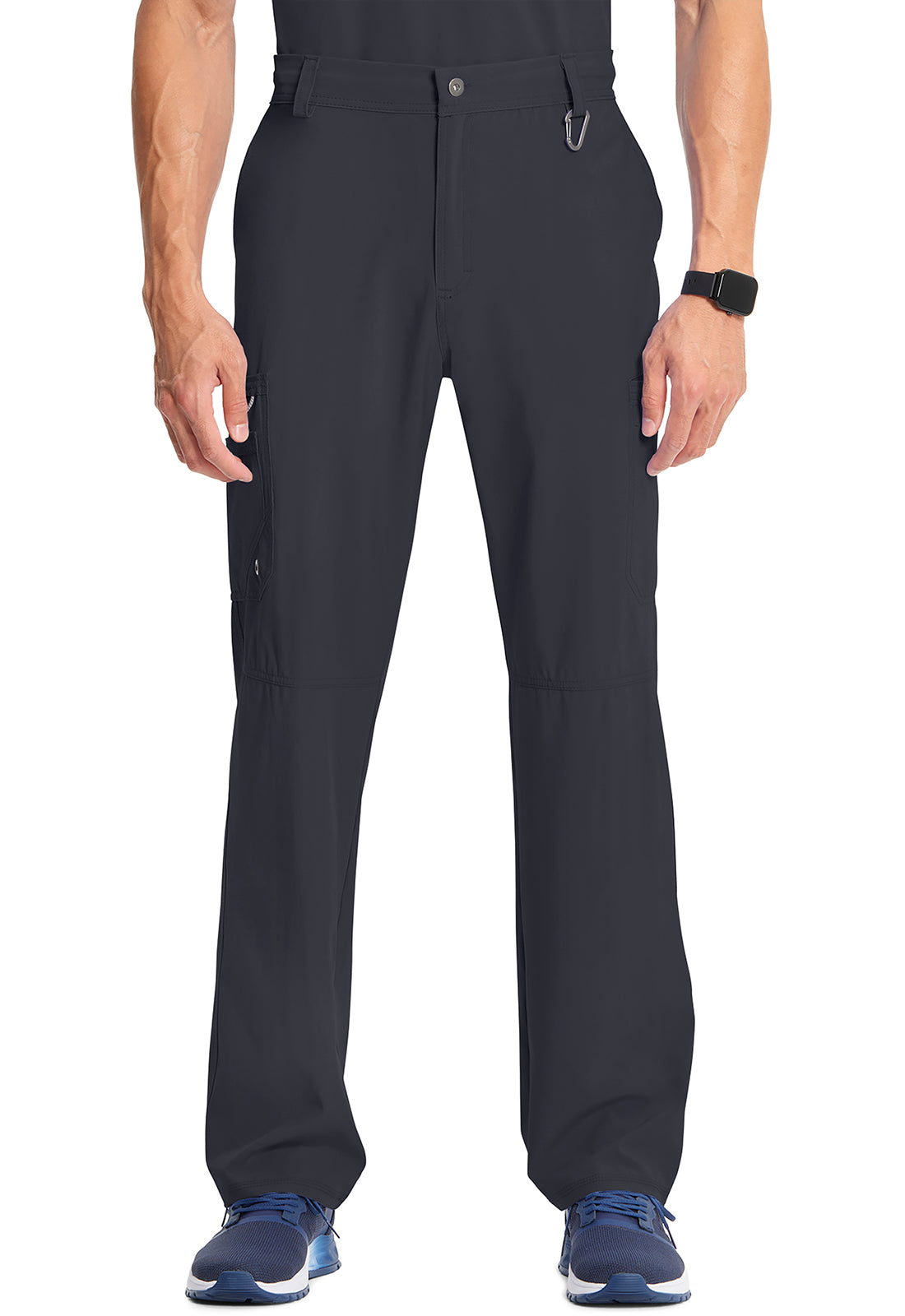 Classics CK200A Men's Fly Front Pants Pewter Model Image Front | Infinity