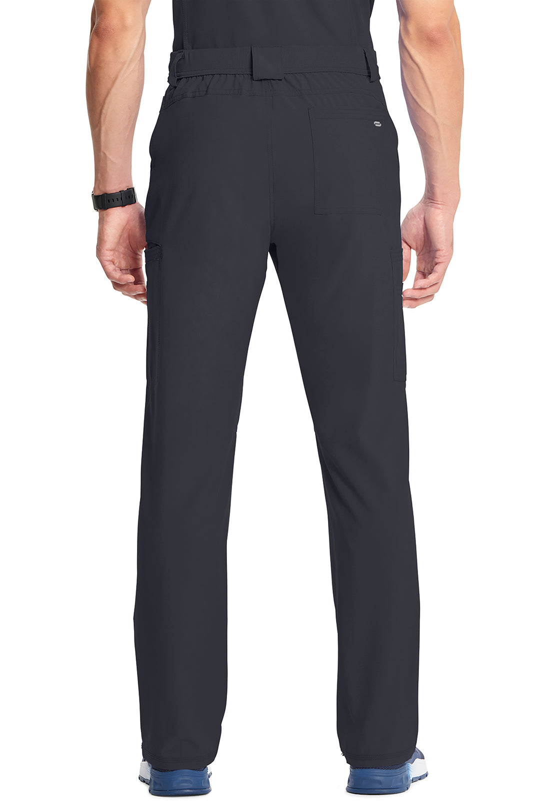 Classics CK200A Men's Fly Front Pants Pewter Model Image Back | Infinity