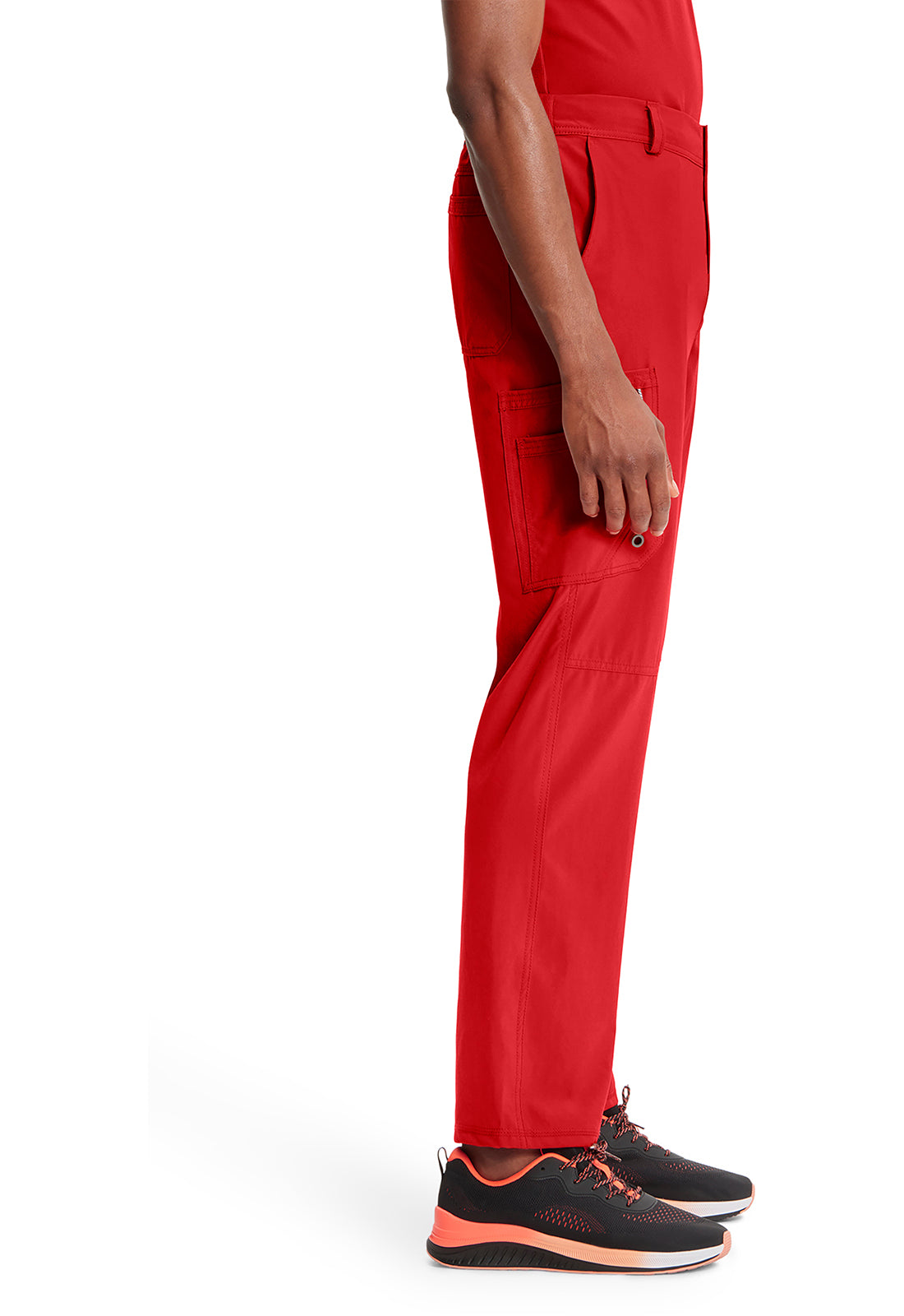 Classics CK200A Men's Fly Front Pants Red Model Image Right Side | Infinity