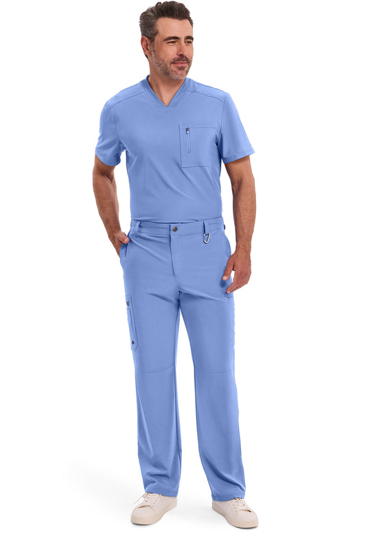 Infinity CK200A Men's Fly Front Scrub Pants Ciel